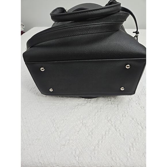 Animal Rescue Site Paw Print Cutout Handbag / Purse Black 12X10X6 IN - Picture 9 of 16